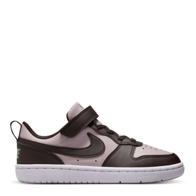 Nike Court Borough Low Recraft Shoes Childrens. Rose/Brown female C12 (30)