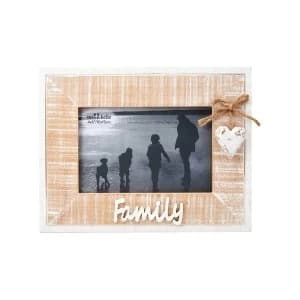 Sass & Belle Rustic Heart Family Frame