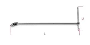 Beta Tools 910/40 3/8" Square Drive Swivel T-Handle 420 x 175mm 009100850