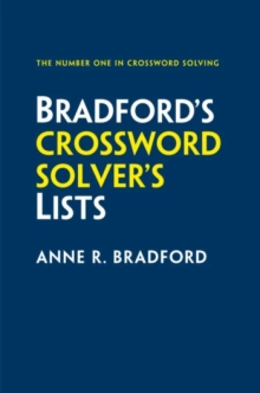 Bradford's Crossword Solver's Lists. Paperback. By Anne R Bradford Books