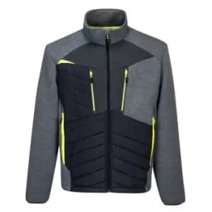 Portwest Unisex Adult DX4 Baffled Jacket (3XL) (Grey/Black/Yellow)