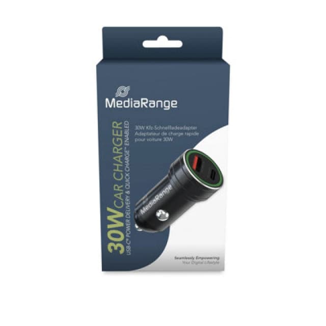 MediaRange Media Range 20W Car Charger USB A/USB C Port MRMA120 MRMA120