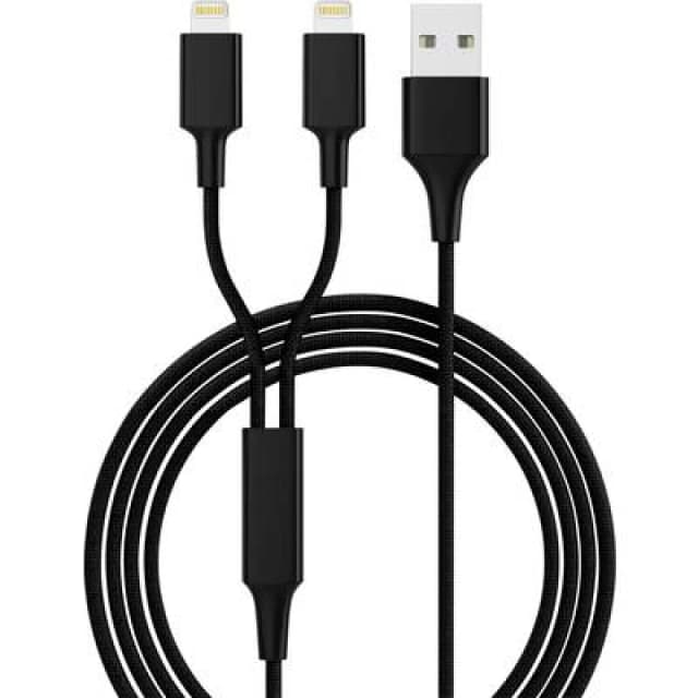 Smrter HYDRA DUO-LBK - Ladekabel USB -> 2x Lightning schwarz
