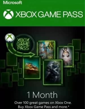 Microsoft Xbox Game Pass 1 Month Subscription Membership