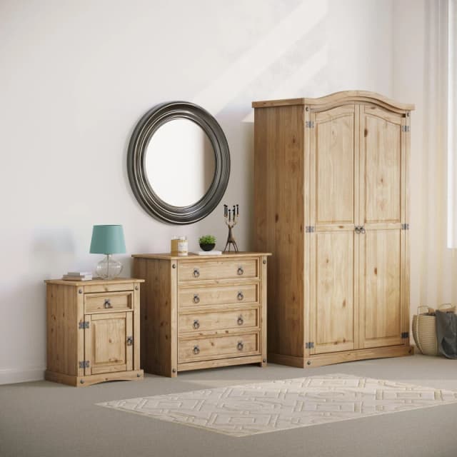 Lassic Vida Designs Corona Trio Bedroom Set Pine unisex Set of 3