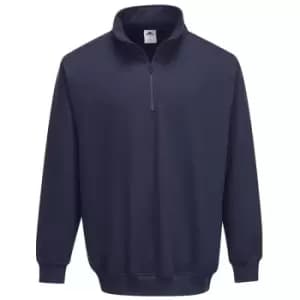 Portwest - B309NARS - sz S Sorrento Zip Neck Sweatshirt - Navy - Navy