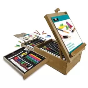 Mixed Media Easel Art Set - 104 Pieces, none