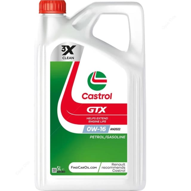 Castrol 160A26 Engine oil Castrol GTX 0W-16 AN2022 Capacity: 5l Engine Oil (1862)