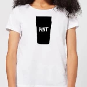 Full Pint Womens T-Shirt - White - 3XL