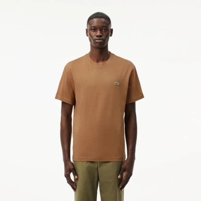Lacoste Cotton T-Shirt Brown male S