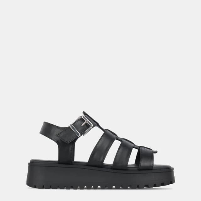 Jack Wills Gladiator Sandals Womens Flatform Sandals 3 (36) Black 11212040230