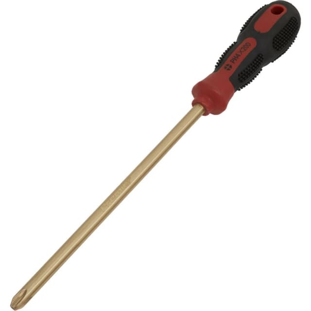 Loops Non-Sparking Phillips Screwdriver - #4 x 200mm - Soft Grip Handle - Die Forged Multi