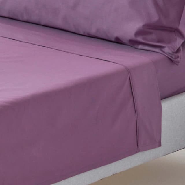 Homescapes Grape Egyptian Cotton Flat Sheet 200 Tc, Single