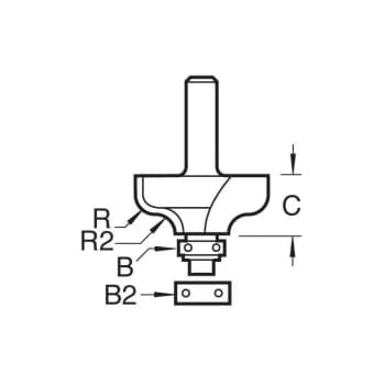 Trend - C099X1/4 SELF GUIDED OGEE 6.3MM RADIUS