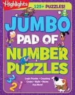 jumbo pad of number puzzles
