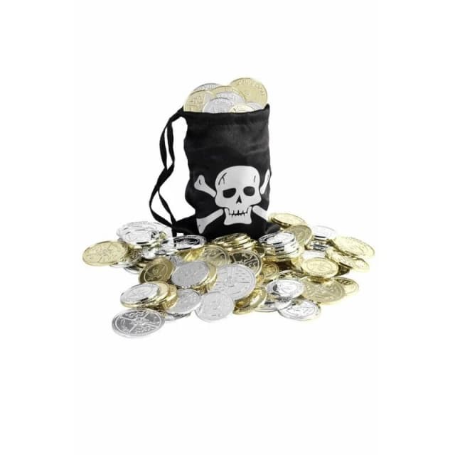 Smiffys Pirates Coin Bag Black unisex