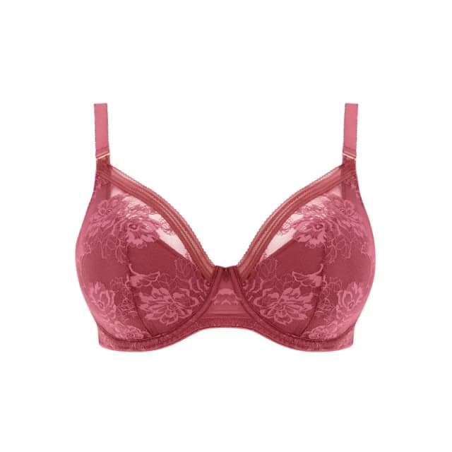 Fantasie Fantasie Fusion Lace Plunge Bra Rosewood Rosewood Female 34D LO44507