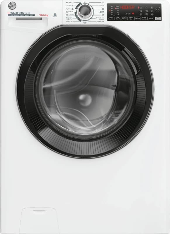 Hoover H-WASH&DRY 350 H3DPS41066TAMB80 WiFi Connected 10Kg / 6Kg Washer Dryer with 1400 rpm - White - D Rated