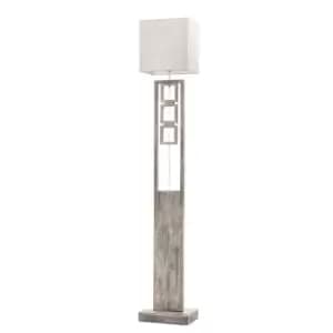Kisar Floor Lamp with Shade White