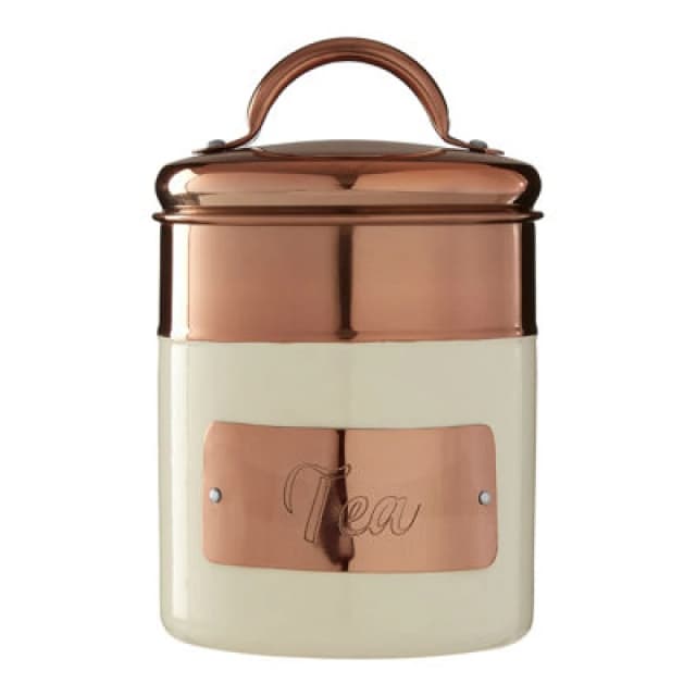 Premier Housewares Interiors by Premier Prescott Cream And Copper Utensil Holder Cream