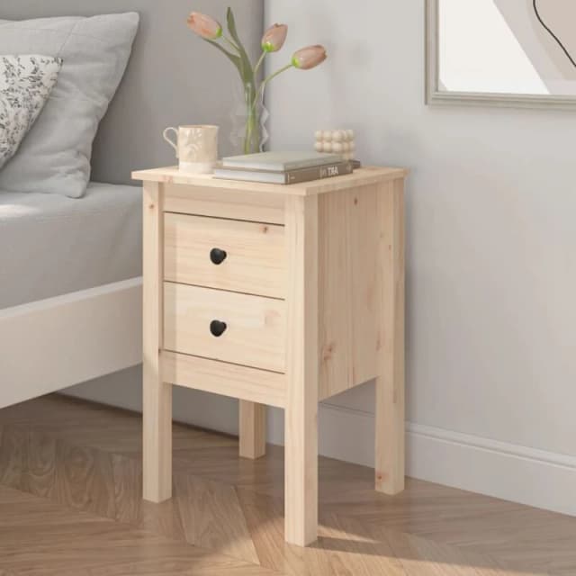 VIDAXL Bedside Cabinet 40x35x61.5cm Solid Wood Pine Vidaxl 8720286921807