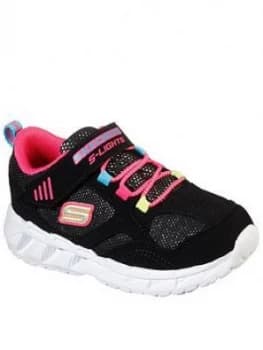 Skechers Toddler Magna Lights Trainer - Black