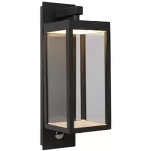 Lucide CLAIRETTE - Wall Light Outdoor, PIR Sensor - LED - 1x15W 3000K - IP54 - Anthracite