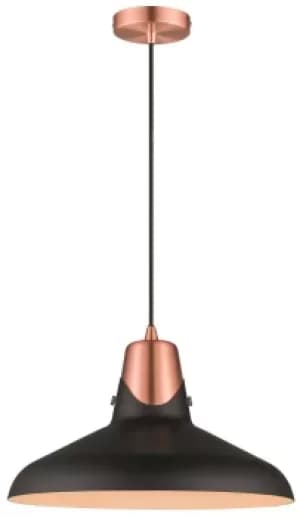 Spring Dome Ceiling Pendant Matt Black, E27