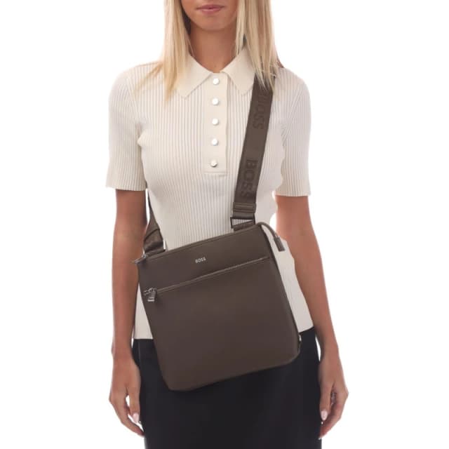 Hugo Mens Zair Zipped Backpack Green male One Size