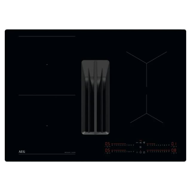 AEG 6000 Series TCH74B01CB 70cm Induction Extractor Hob - Black - For Ducted/Recirculating Ventilation