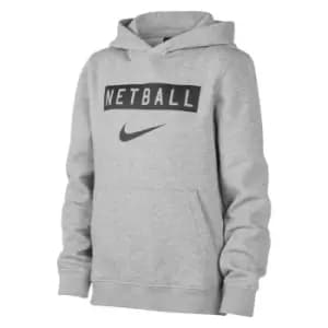 Nike England Netball Swoosh OTH Hoodie Juniors - Grey