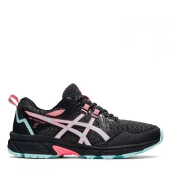Asics Gel Venture 8 Ladies Trail Running Shoes - Black/Blue