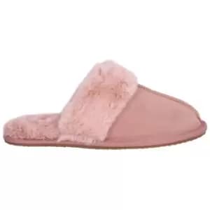 Linea Suede Mule Slippers - Pink
