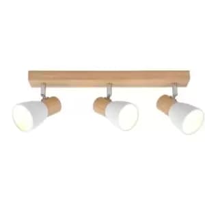 Cristal Lan Track Light 3xE14 Natural Wood