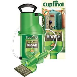 Cuprinol Exterior Colour Paint Spray & Brush 2 in 1 Shed & Fence Pump Sprayer