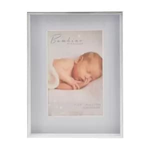Downtown Silver Colour 4 x 6 Photo Frame Christening Day - Blue