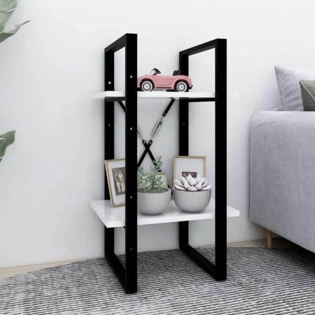 VIDAXL Vidaxl - 2-Tier Book Cabinet White 40x30x70cm Engineered Wood 8720286566978