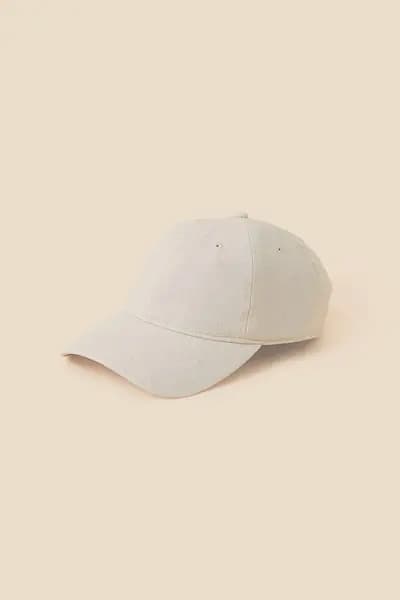 Accessorize Twill Baseball Cap Natural