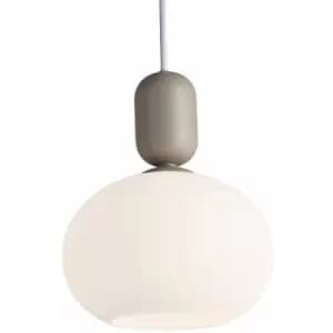 Nordlux Notti Dome Pendant Ceiling Light Grey, E27