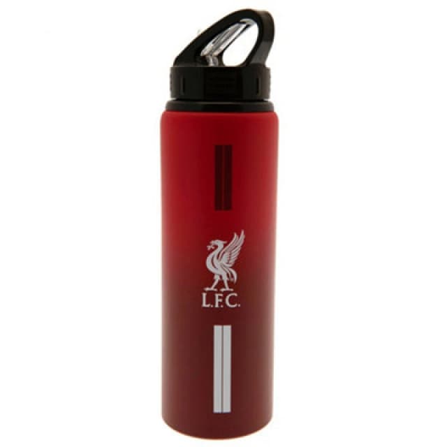 Liverpool FC Stripe Aluminium Water Bottle Dark Red unisex