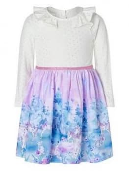 Monsoon Baby Girls Horses Magical 2In1 Dress - Lilac