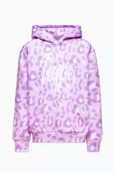Tone On Tone Leopard Script Hoodie