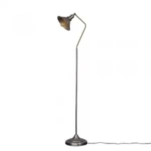Corinthia Aged Nickel Angled Floor Lamp