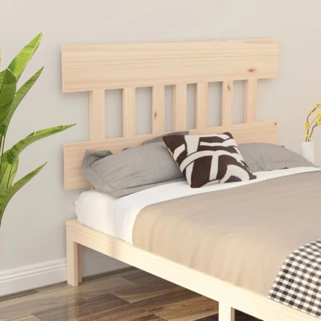 Vidaxl Bed Headboard 203.5X3X81cm Solid Wood Pine, Brown 819140