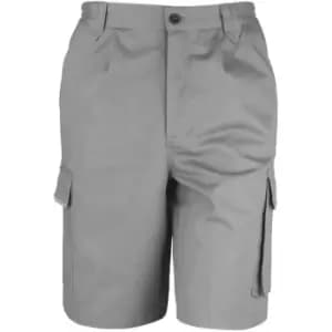 Result Unisex Work-Guard Action Shorts / Workwear (M) (Grey) - Grey