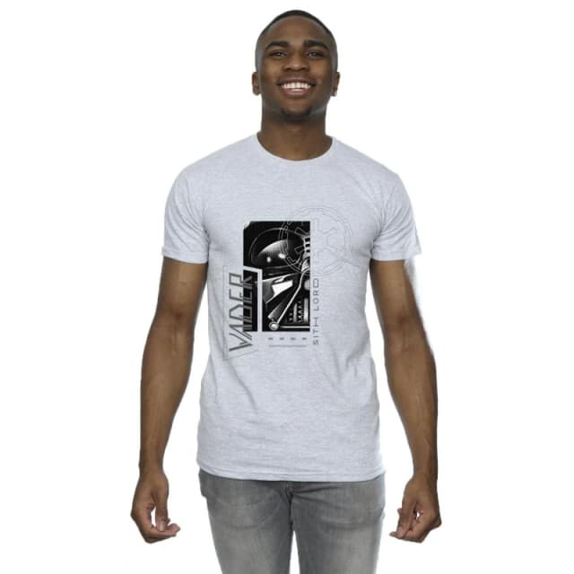 Star Wars Star Wars Men Obi-Wan Kenobi Sith SciFi Collage T-Shirt in Grey Size: Small Grey S Male 5059934444492