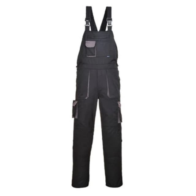 Portwest Texo Contrast Bib and Brace TX12BKR4XL Colour: Black