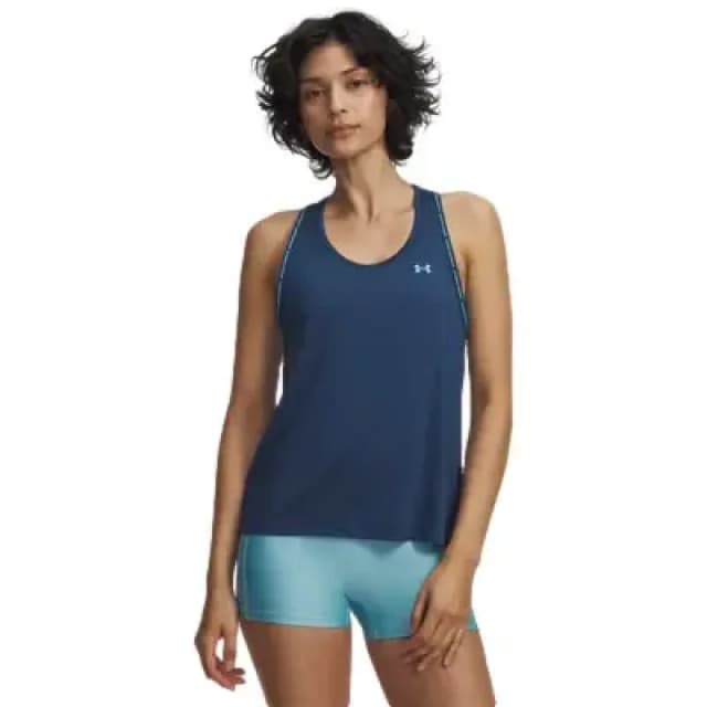 Womens tank top Under Armour Tech Bleu Female L