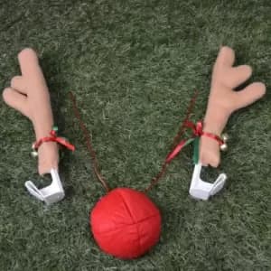 28cm Tall Reindeer Red Nose & Antlers for your Car or Van this Christmas