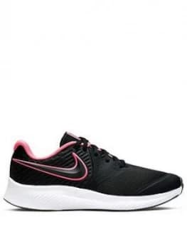 Nike Star Runner 2 Junior Trainers - Black/Pink, Size 4